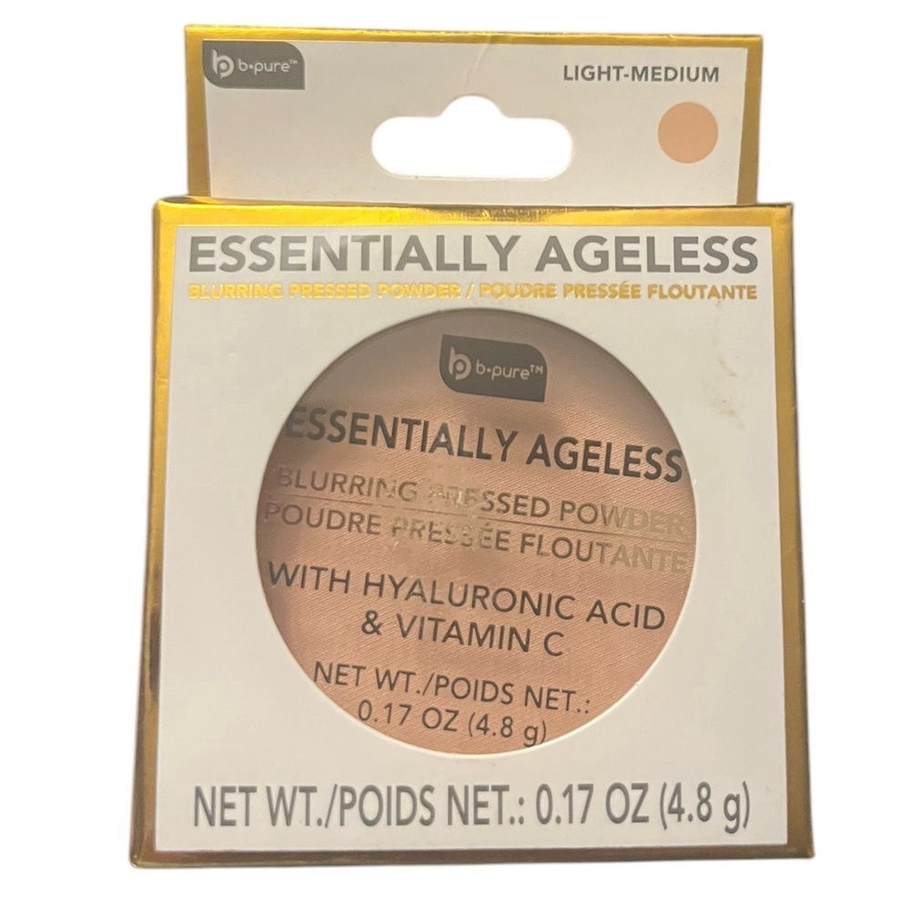 Pressed Powder With Hyaluronic Acid - B-Pure ( Essentially Ageless ) light/med.